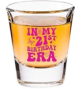 21st Birthday Shot Glass - In My 21st Birthday Era - Funny Birthday Gifts For Him Or Her - 21st B...