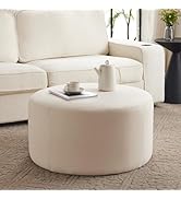 GDFStudio Pouf Ottoman Foot Stool Round,Bean Bag Footstool Ottoman Seat,Foot Rest Couch for Livin...