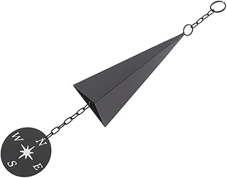 North Country Boothbay Harbor Iron Triangle Wind Bell Chimes 3-Tone with Compass Indoor Outdoor Decor Wall Ornament for Ho...