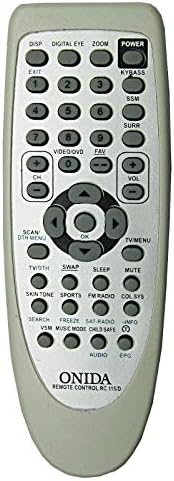 MitiFy Television Remote Compatible for Onida CRT TV Remote Control Model No :- RC115D (Please Match The Image with Your Old Remote),Multi-Colored