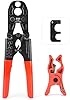 iCrimp Combo PEX Crimping Tool for 1/2 and 3/4-inch meets ASTM F1807 w/PEX Cutter and Gauge