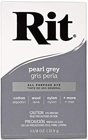 All Purpose Concentrated Rit Dye Powder Multi-Packs for Clothing, Décor, and Crafts – Pearl Gray (1 Pack)