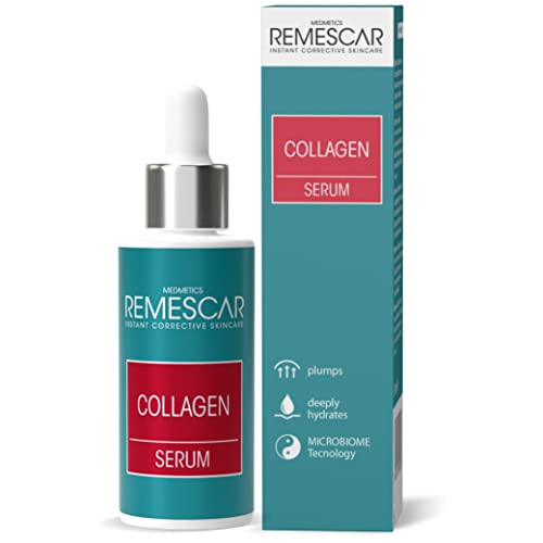 Remescar Siero Viso al Collagene Idrolizzato 30ml - Antirughe con Acid...