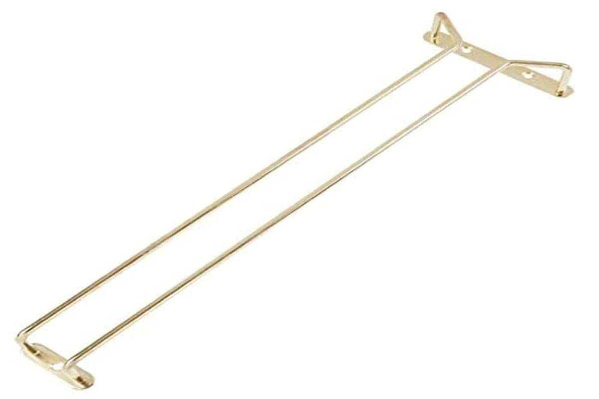 Glass Hanger 16 Inch BRASS c/w 3 screws