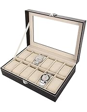 Other 12 Grid Leather Watch Display Case Jewelry Collection Storage Organizer Box Holder