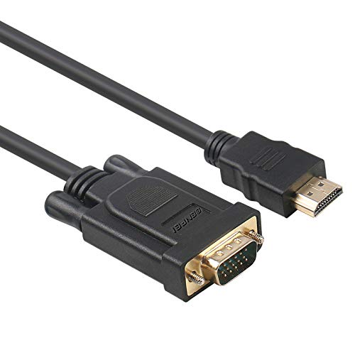 HDMI to VGA, Benfei Gold-Plated HDMI to VGA 6 Feet Cable (Male to Male) Compatible for Computer, Desktop, Laptop, PC, Monitor, Projector, HDTV, Raspberry Pi, Roku, Xbox and More