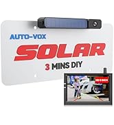 AUTO-VOX Solar Wireless Reversing Camera Kit, 3 Mins Easy Install Reverse Camera with HD Night Vi...