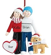 Personalized Couple Ornament 2024 – Fast & Free 24h Customization – Family of 2 Christmas Ornamen...