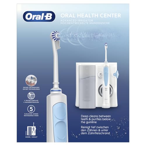 Oral-B Idropulsore Health Center con 1 Beccuccio Oxyjet, 1 Beccuccio C...