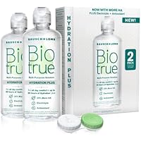  2-Pack Biotrue Hydration Plus Contact Lens Solution with Lens Case, 10 fl oz