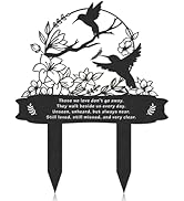 Rngmsi Grave Decorations for Cemetery - Cemetery Decorations for Grave Metal Memorial Plaques for...