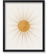 Poster Master Sun Print - Abstract Sun Art - 8x10 Unframed Wall Art Print - Boho Decor Poster - G...