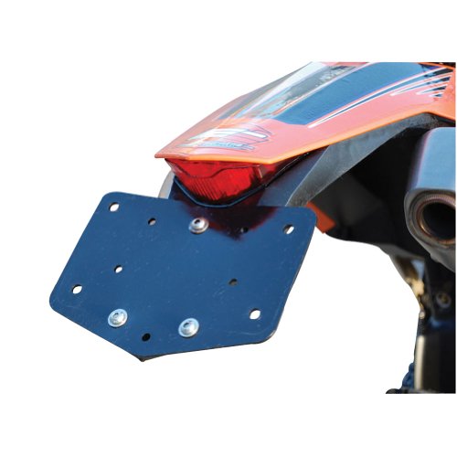 Enduro Engineering License Plate Holder Plastic Black 22-700 - Compatible with KTM Husqvarna Honda Yamaha Suzuki Beta Sherco Kawasaki