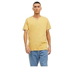 Jack & Jones mens 12164972 JJESPLIT NECK TEE SS NOOS T-Shirt