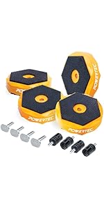 POWERTEC Bench Cookies Work Grippers and Finishing Cone Fits 3/4&#34; Bench Dog Hole on Work Bench &amp; ...