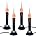 5'' Black Window Candles