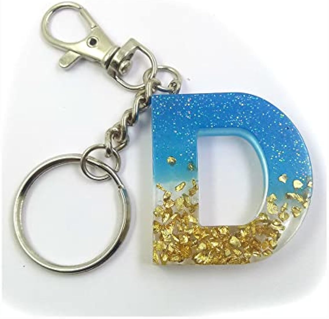 D Letter / Alphabets Handmade Resin Keychain by LFF by Soniya ...