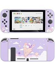 GeekShare Protective Case for Switch, Soft TPU Slim Case Cover Compatible with Nintendo Switch Console and Joy-Con (Ice Cream Cat) [video game]