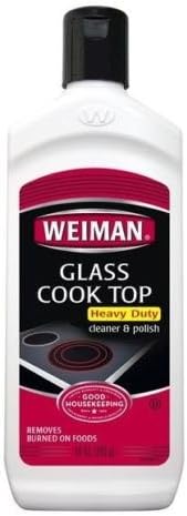 Weiman Glass Cooktop Cleaner & Polish Heavy Duty Stove Eco Friendly 10 oz Bottle