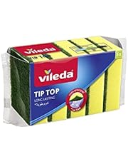 Vileda Tip Top Dish Washing Medium Foam Sponge Scourer 5 Pieces