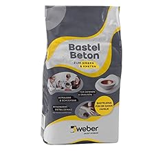 WEBER | Bastelbeton 5 kg | zum Gießen & Kneten | bemalbar, lackierbar, schleifbar | für Hobby- & Kreativarbeiten | für Inne…