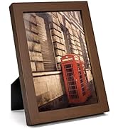 Emfogo 5x7 Picture Frame, Rustic Picture Frames 5x7 with Real Glass, Solid Wood 5x7 Photo Frame f...