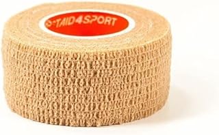 First Aid 4 Sport Latex Free Cohesive Bandage - 2.5cm x 4.5m Tan - 1 Roll