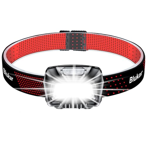 Blukar Head Torch Rechargeable, 2000L Super Bright LED...