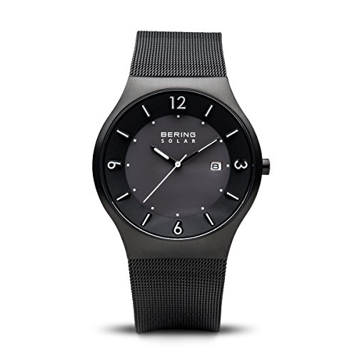 BERING Time | Men's Slim Watch 14440-222 | 40MM Case | Solar Collection | Stainless Steel Strap | Scratch-Resistant Sapphire Crystal | Minimalistic - Designed in Denmark