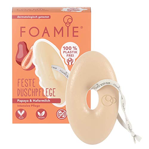 FOAMIE Papaya & Hafermilch festes Duschgel