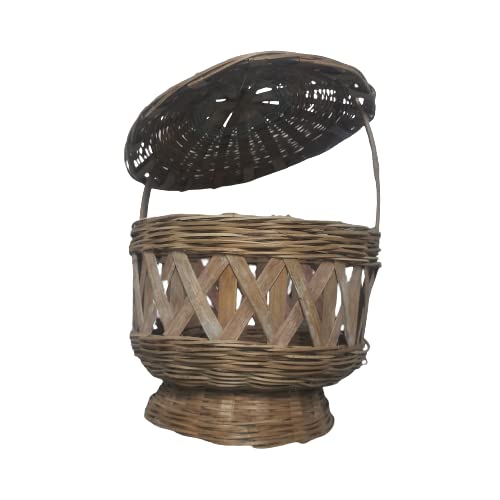 Generric Handmade Bamboo basket for Home and kitchen,Bamboo Storage Basket.Multi purpose and Gifted Bamboo Basket,