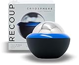 Recoup Fitness Cryosphere Cold Massage Roller - 6 Hours Cold Relief - Ice Cup - Myofascial Release- Great for Recovery - Free Rolling Removable Ball - Deep Tissue Massage - Pain Relief - Ice Pack