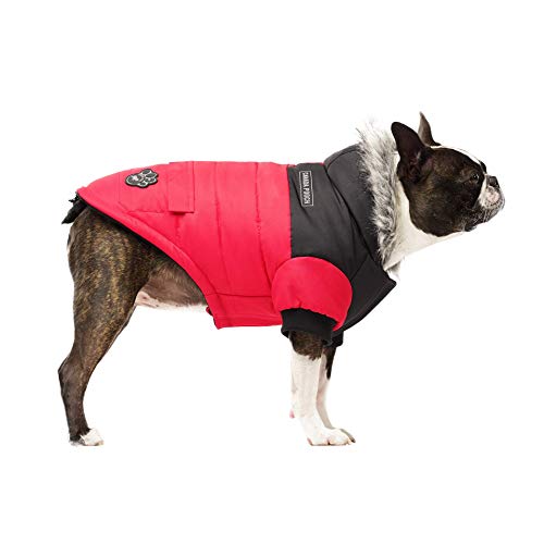 Canada Pooch True North Dog Parka Warm Dog Jacket for Cold Winter Walks Red