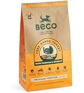 Beco Free Range Turkey with Pumpkin & Spinach - 2kg - Natural & Grain Free Complete Dry Puppy Foo...