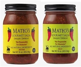 Mateos Gourmet Salsa, Medium & Mild 16 oz (Variety Pack)