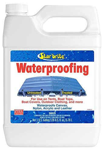 canvas waterproofing spray - STAR BRITE Waterproofing Spray, Waterproofer + Stain Repellent + UV Protection - 1 GAL (081900N)