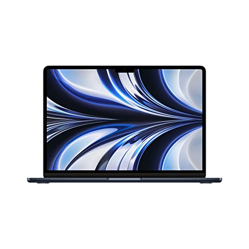 Apple 2022 MacBook Air Laptop with M2 chip: Built for Apple Intelligence, 13.6-inch Liquid Retina Display, 16GB RAM, 256GB SSD Storage, Backlit Keyboard, 1080p FaceTime HD Camera; Midnight