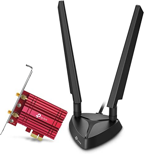 TP-Link WiFi 6E AX5400 PCIe WiFi Card (Archer TXE75E) - Tri-Band Wireless Adapter with Bluetooth 5.2, WPA3, MU-MIMO, OFDMA, Heat Sink, Low-Profile Bracket, Supports Windows 10(64bit), 11