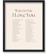 Poster Master Ways To Say I Love You Poster - Motivational Print - Valentine's Day Art - Positive...