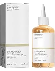 Glycolic Acid 7% Toner, Glycolic Sour 7% Toning, Glycolic Acid 7%, Facial Exfoliation Astringe Pores (100 ml)