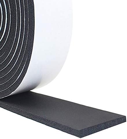 DGSL Foam Insulation Tape, Weather Stripping Door Seal Strip for Doors and Windows,Sliding Door,Sound Proof Soundproofing Door Seal,Weatherstrip,Air Conditioning Seal Strip (2In x 1/4In x 13Ft)