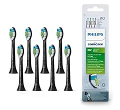 Philips Sonicare Original W2 Optimal White Standard Schallzahnbürstenköpfe - 8er-Pack in Schwarz (Modell HX6068/13)