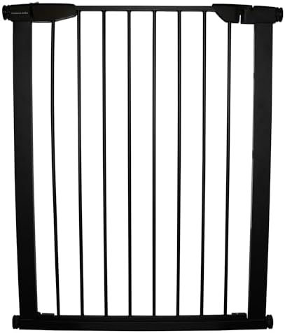 Cardinal Gates XTPPG Extra Tall Pressure Mounted Baby Gate - Adjustable Indoor Dog Gate - 36 Inch Tall Steel Safety Gate for Kids & Pets - 29.5 to 32.5 Inches Wide - Black