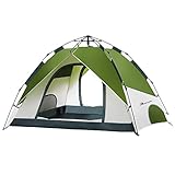 MOON LENCE Pop Up Tent Family Camping Tent 4 Person Tent Portable Instant Tent Automatic Tent Waterproof Windproof for Camping Hiking Mountaineering