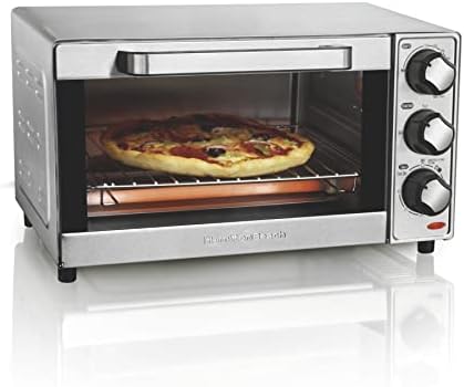 Hamilton Beach Countertop Toaster Oven & Pizza Maker Large 4-Slice Capacity, Stainless Steel (31401)