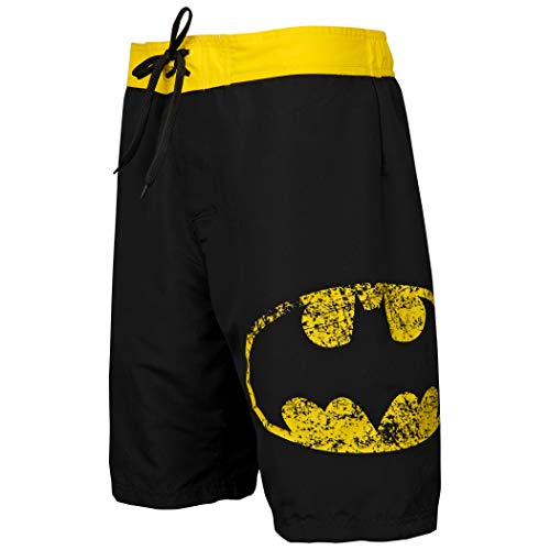 Underboss Batman Symbol Heather Black Board Shorts Small (28-30)