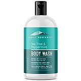 Purely Northwest Tea Tree Body Wash for Men and Women – Natural Tea Tree Oil Body Cleanser for Odor, Skin Irritations, Hydrating Shower Gel for Sensitive Skin, Gentle and Refreshing Body Wash