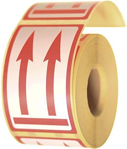 Label Planet® 500 “UP ARROWS” Packaging Labels (1 Roll), Large Printed Stickers for Mailing Parcels. “Keep Upwards Sign/Symbol”. 70x120mm Sticky Easy Peel Postage Shipping Warning, PL01