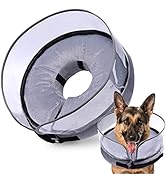 Dog Cone, Inflatable Dog Cone After Surgery for Small Medium Large Dogs, Soft Cones with Enhanced...