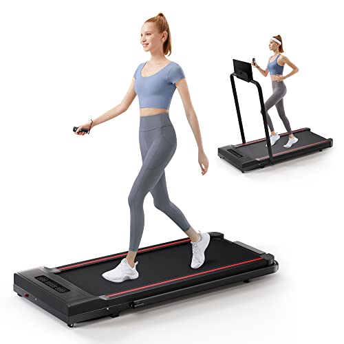 Sperax Treadmill-Under Desk Treadmill-2 in 1 Folding Treadmill-Black